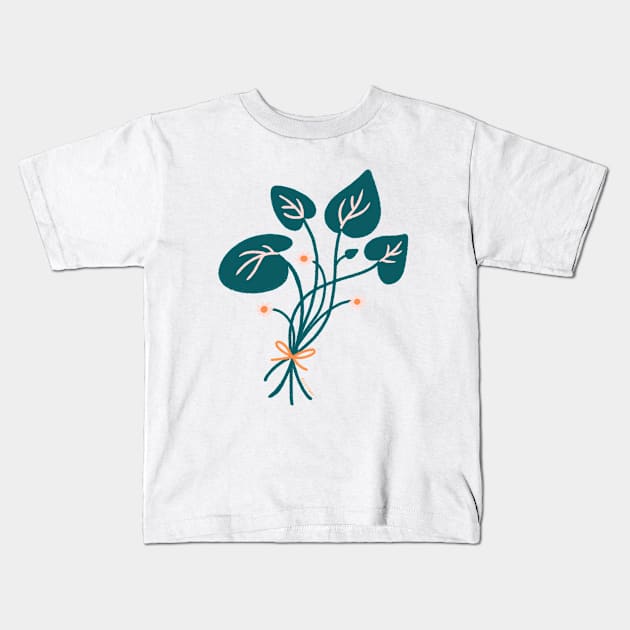 Botanical Bouquet Kids T-Shirt by ellolovey